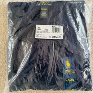 Polo Ralph Lauren Navy Blue Waffle Shirt